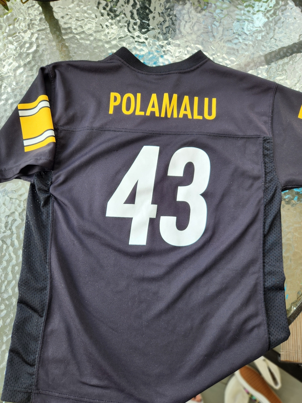 Troy Polamalu #43 Pittsburgh Steelers Replica Jersey - Black & Gold